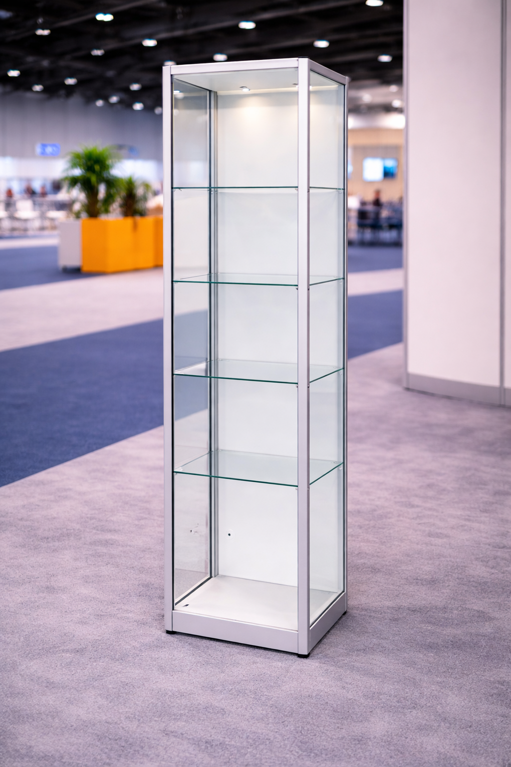 Vitrina vertical para eventos