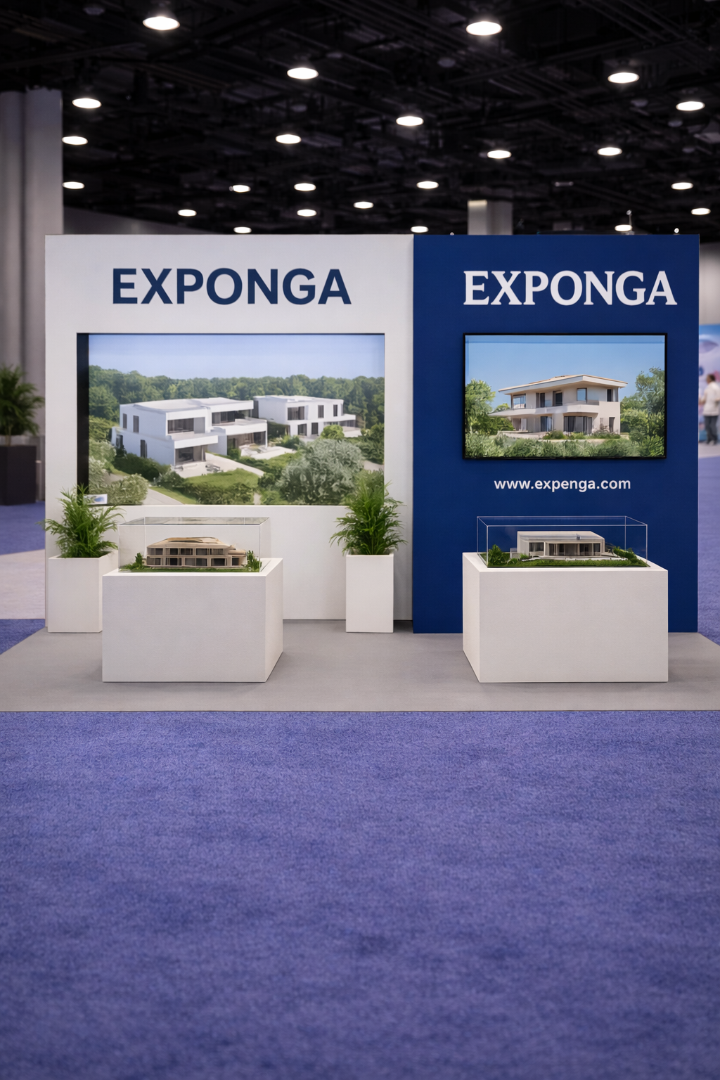 Stand con exposición de producto